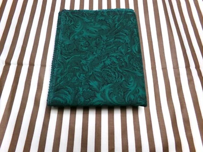 Rose & Leaf print Fabric. Pre-Washed. No Selvage on One side. 39x49. O24-1127 - Image 1 of 3