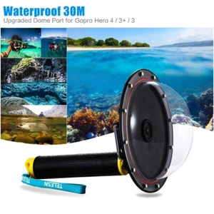Underwater Diving Camera Lens Cover Dome Port Waterproof for GoPro Hero 4/3+/3 - Picture 1 of 7
