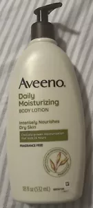 Aveeno Daily Moisturizing Body Lotion Intensely Nourishes Dry Fragrance Free - Picture 1 of 2
