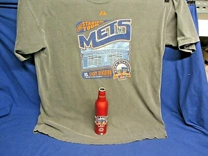 NY METS SHEA STADIUM CONJUNTO CONMEMORATIVO MAJESTUOSO XL CAMISETA Y BOTELLA BUDWEISER  - Imagen 1 de 7