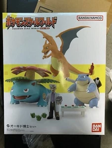 Pokemon Scale World Professor Oak set Figure Charizard Blastoise Venusaur US - Picture 1 of 2