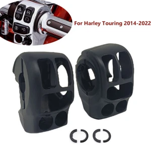 Kit de cubierta de carcasa de interruptor de control manual negro para Harley Touring Trike 2014-2022 - Imagen 1 de 10