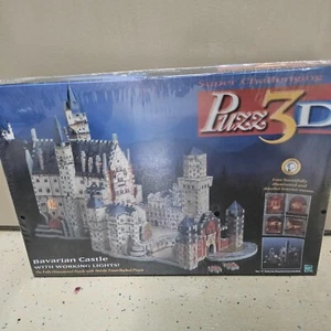 Super Challenging Puzz 3D Bavarian Castle Working Lights New Sealed Hasbro 1999 - Picture 1 of 9