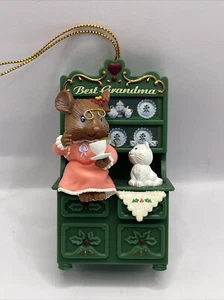 Beste Oma Weihnachtsschmuck Maus Kätzchen Porzellan Schrank Glanz Rahmen LTD - Bild 1 von 6