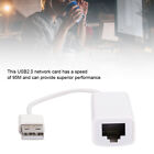 USB2.0 Ethernet Adapter RJ45 White ABS RTL8152B Chip Computer External Netwo IDS