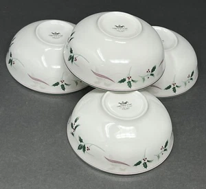 Christopher Stuart Holiday Splendor 5 Inch Dessert Fruit Bowls Set of 4 - Picture 1 of 7