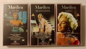 Marilyn Monroe PAL VHS lot Niagara Bus Stop Seven Year Itch Rare CBS Clamshell - Imagen 1 de 6