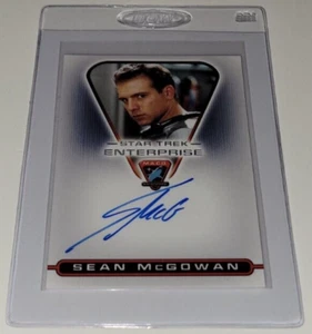 SEAN MCGOWAN Hawkins 2004 STAR TREK Autograph CARD Auto MAC05 ENTERPRISE SEASON3 - Picture 1 of 5