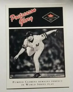 Roger Clemens 2001 Fleer Platinum RC Posttemporada Glory #491 Yankees de Nueva York - Imagen 1 de 2