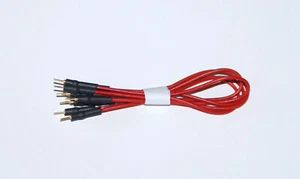Juego (5 unidades) de cables de conexión para medición y ensayo adaptador rojo 230440-8R - Imagen 1 de 2