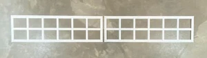 2 Amarr Stockton Replacement Inserts for Long Panel Amarr Garage Doors White - Picture 1 of 5