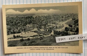 Early Irwin Pa. Nuevo 4 Carriles Rt. 30 Lincoln Highway Road Construction NUEVA POSTAL - Imagen 1 de 1