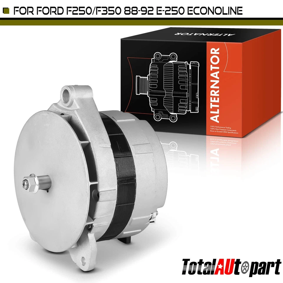 New Alternator for Ford F-250 1988 1989-1992 F-350 F-Super Duty 165Amp 12Volt CW - Image 1 of 4