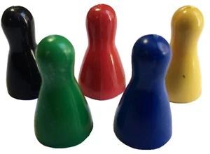 Halma Pawn blickdicht Kunststoff Brettspiel Zähler Rechen FARBE/MENGE WÄHLBAR - Bild 1 von 1