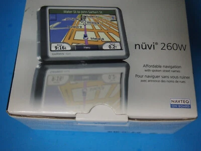 NEW Garmin nuvi260W GPS Navigation System w/ 4.3" Diag. Screen w/ Text to Speech - Image 1 of 4