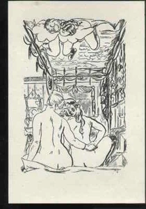 André DIGNIMONT 3 Graphiken 1925 zu Jean LORRAINs PARIS BORDELL REPORT SELTENST - Picture 1 of 1