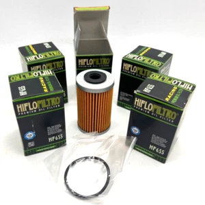 KTM SXF 250 Hi Flo Hiflo Oil Filter Pack Of X5 Motocross 2006-12 Filters 655 - Picture 1 of 4
