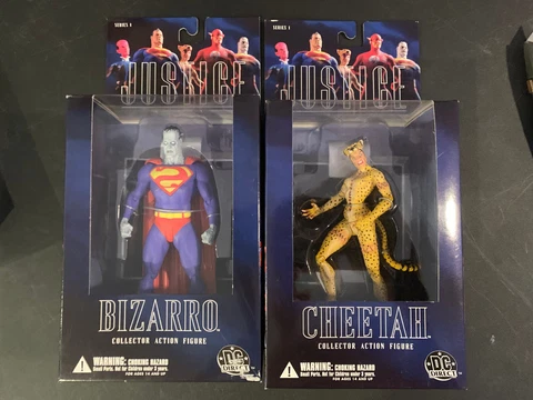 BIZARRO & CHEETAH Justice League Figure DC Direct Series 1 New Sealed Cover