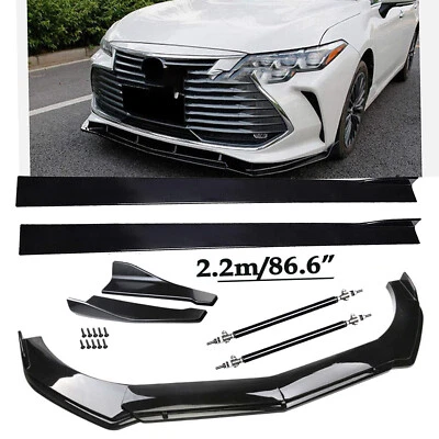 Front Bumper Lip Spoiler Chin Splitter Bod Gloss Black For Toyota Avalon 2015-22 - Изображение 1 из 4
