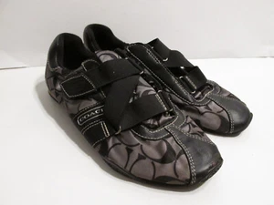 CLEAN COACH KYLA Q989 DAMEN SCHWARZ NIEDRIGE RIEMEN SNEAKER GRÖSSE 8 SCHUHE - Bild 1 von 6