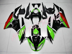 Green Black Red ABS Injection Mold Bodywork Fairing Kit for Ninja ZX6R 2009-12 - Picture 1 of 6