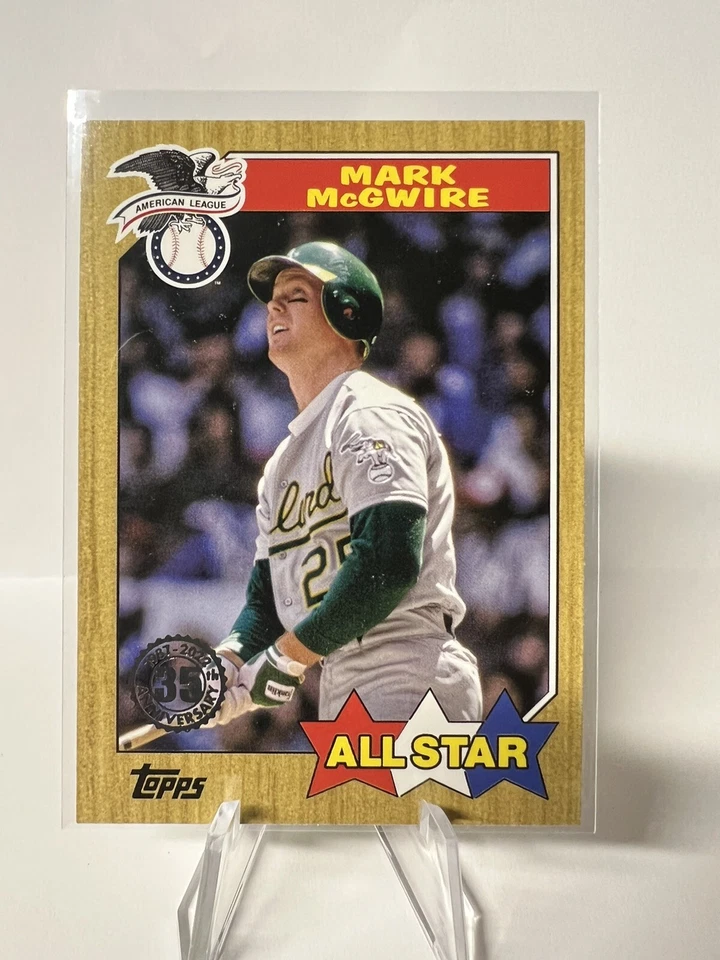 2022 MARK MCGWIRE TOPPS SERIES 2 1987 TOPPS ALL-STAR #87AS-8 OAKLAND A’S ✨💥✨ - Image 1 of 2