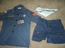 OFFICIAL BSA CUB SCOUT SHIRT-SHORT-SCARF' YOUTH SIZE MEDIUM 10 'FREE SHIPPING