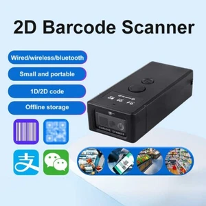1D 2D QR Code 2D Barcode Scanner Mini Wireless bluetooth Handheld Portable - Bild 1 von 10