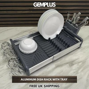 GEM+ | Erweiterbares Abtropfgestell mit 3 Utensilienfächern Erweiterbar Abtropffläche - Bild 1 von 9
