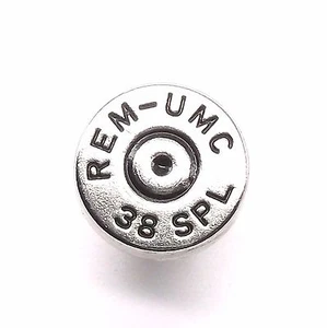 Remington 38 Special Shell Button Snap Set Nickel 7/16" 1265-54 - Bild 1 von 2