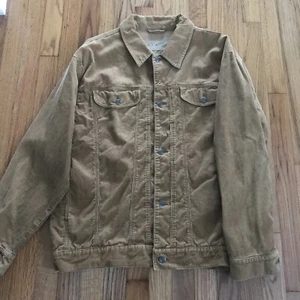 Perry Ellis Corduroy Jacket Mens Large Brown - Picture 1 of 5