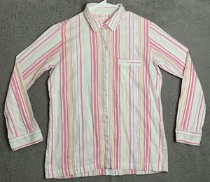 Victorias Secret Top Womens Petite Small Long Sleeve Collared Blouse Shirt - Picture 1 of 17
