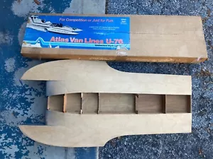 Vintage ATLAS VAN LINES U-76 Wooden 36" Hydroplane Race Boat Model Dumas AS IS - Picture 1 of 5