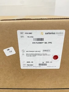 Neu (10 Stück) Karton - Sartorius Stedim REF# FFB110907 STD FLEXBOY 50L TPE, 2023 - Bild 1 von 4
