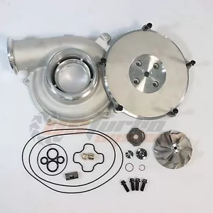 Ford Powerstroke 7.3L GTP38 Turbo Upgraded Compressor Housing Rebuild kit 66/88 - Foto 1 di 9
