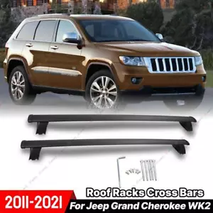 Pair Aerodynamic Cross bar / Roof rack for Jeep Grand Cherokee 2011 - 2021 - Picture 1 of 7