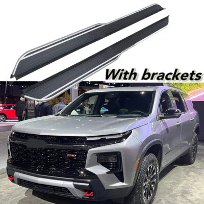 2Pcs running board Fits For Chevrolet Traverse 2024 2025 Side Steps nerf Bars - Image 1 of 4
