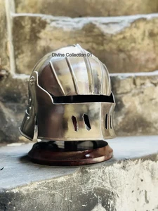 Medieval Death Dealer Helmet With Liner and Chin Strap LARP CostumesArmor Great - Picture 1 of 9