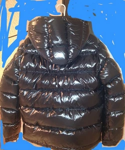 Moncler Maya Hooded Short Down Jacket (Black) $ 1,950.00 - Picture 1 of 3