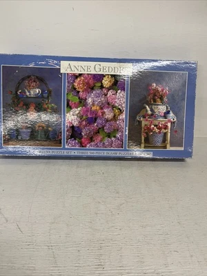 ANNE GEDDES 3-500 PIEZAS JUEGO DE ROMPECABEZAS DE LUJO TODO EN UN TEMA FLORAL 2002 NUEVO Foto 1 de 4