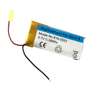 Battery for Apple iPod Nano 6th Generation 616-0531 A1366 MC525LL/A MC695LL/A - Picture 1 of 4