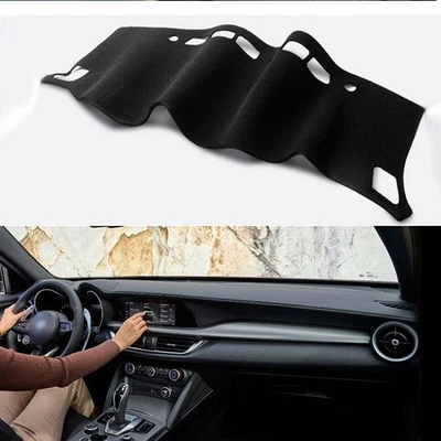 For Alfa Romeo Stelvio 17-25 black Dashboard Cover Dashmat Dash Anti-Sun Mat Pad Foto 1 de 4