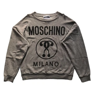 Moschino Couture Milano Jumper Womens Large Grey Sweatshirt Designer Luxury - Picture 1 of 7
