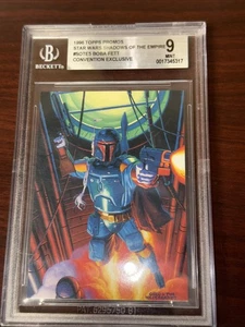 SHADOWS OF THE EMPIRE 1996 STAR WARS BOBA FETT PROMO SOTE5 HILDEBRANDT BGS 9.0 - Picture 1 of 3
