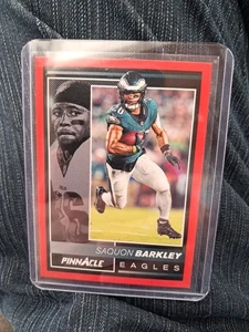 2024 Panini Encore Football Pinnacle Red Saquon Barkley #159/49 - Bild 1 von 2