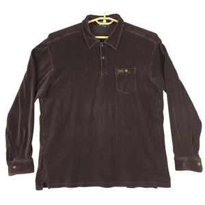Camisa Polo Ralph Lauren Terciopelo Pana Manga Larga Informal Marrón XL - Imagen 1 de 5