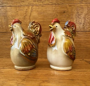 Salero y pimentero de cerámica vintage para gallo decoración de cocina de granja - Imagen 1 de 6