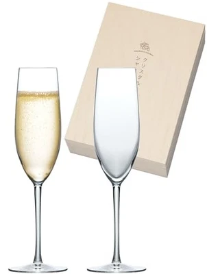 Juego de copas de champán de cristal Toyo Sasaki 170 ml aptas para lavavajillas Foto 1 de 3