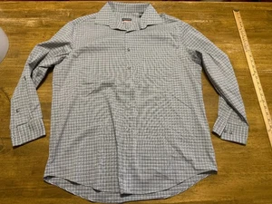 Van Heusen Shirt Men's Large, 16-16.5, 32/33 Gray Button Up Shirt Regular Fit - Picture 1 of 11