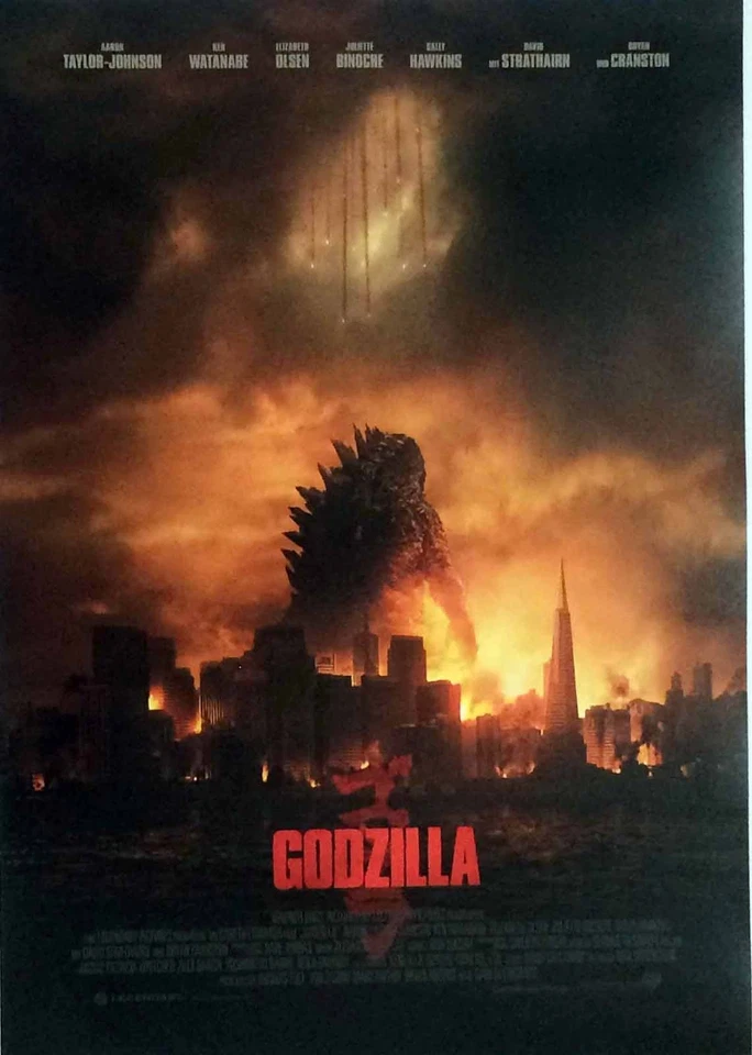 Godzilla - Ken Watanabe - Elizabeth Olsen - Filmposter 37x53cm gerollt - Bild 1 von 1